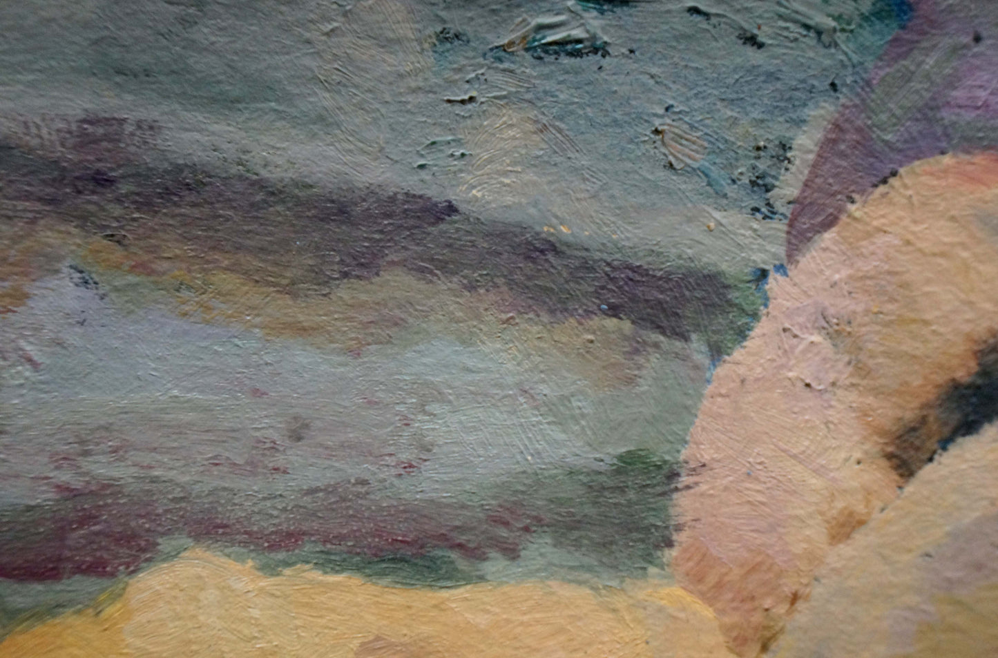 Oil painting of female figure by Tsvetkova Valentina Petrovna on textured canvas