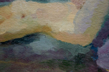Impressionistic oil painting of female figure by Tsvetkova Valentina Petrovna