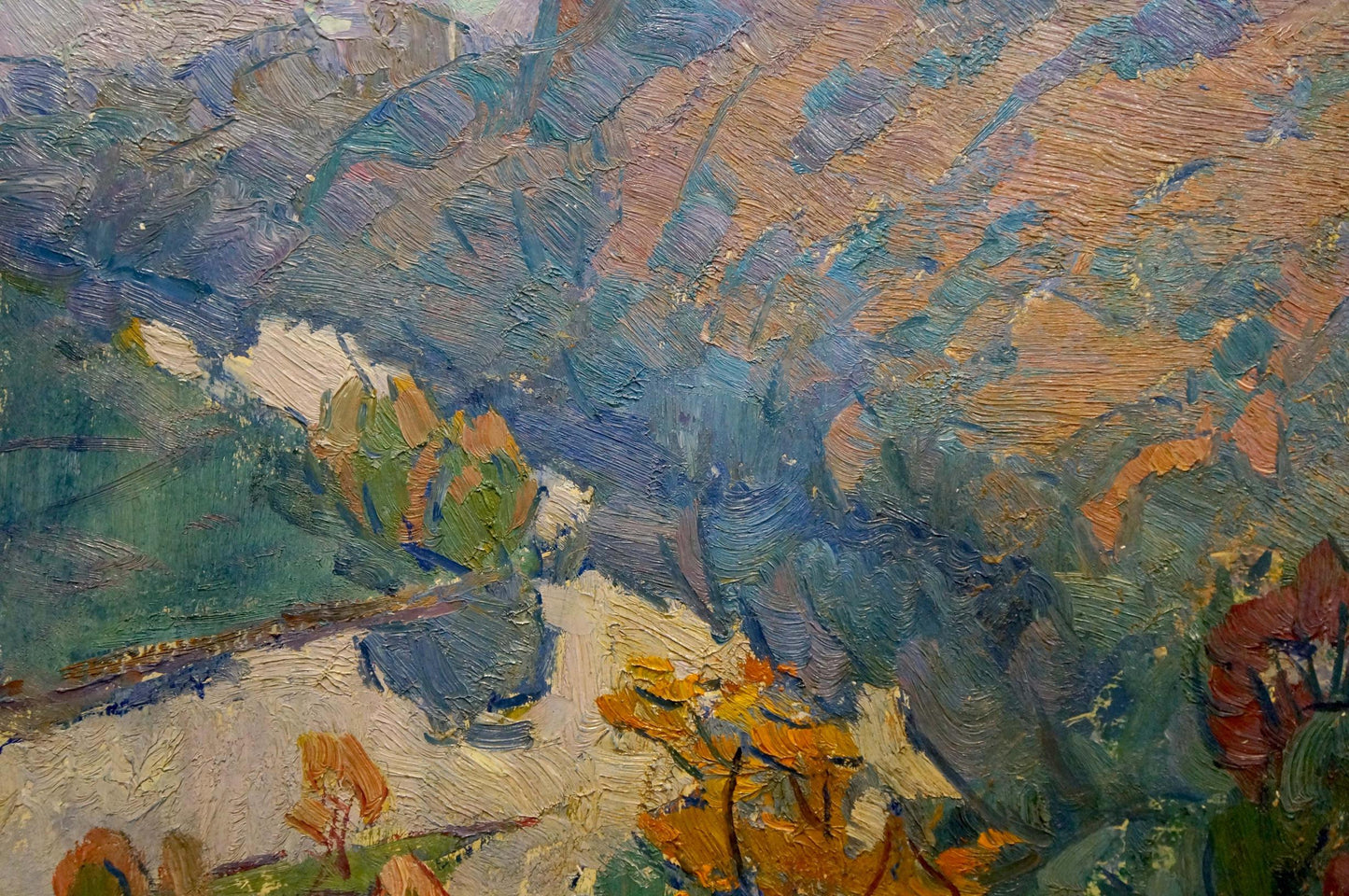 Vibrant impressionist Golden autumn oil painting by Chegodar Vasily Dmitrievich