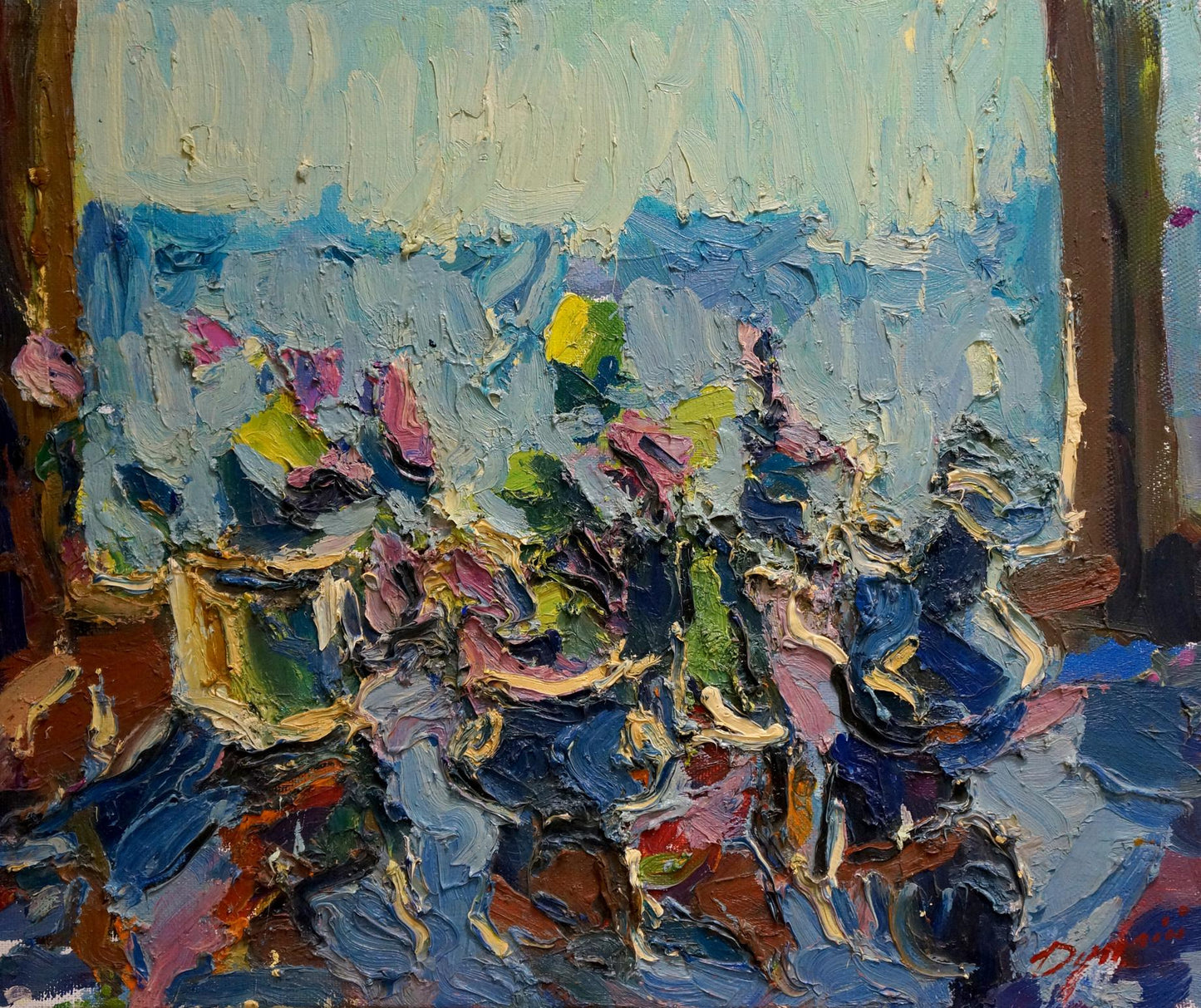 Vibrant abstract oil painting The waves by Dupliy Sergey Alexandrovich