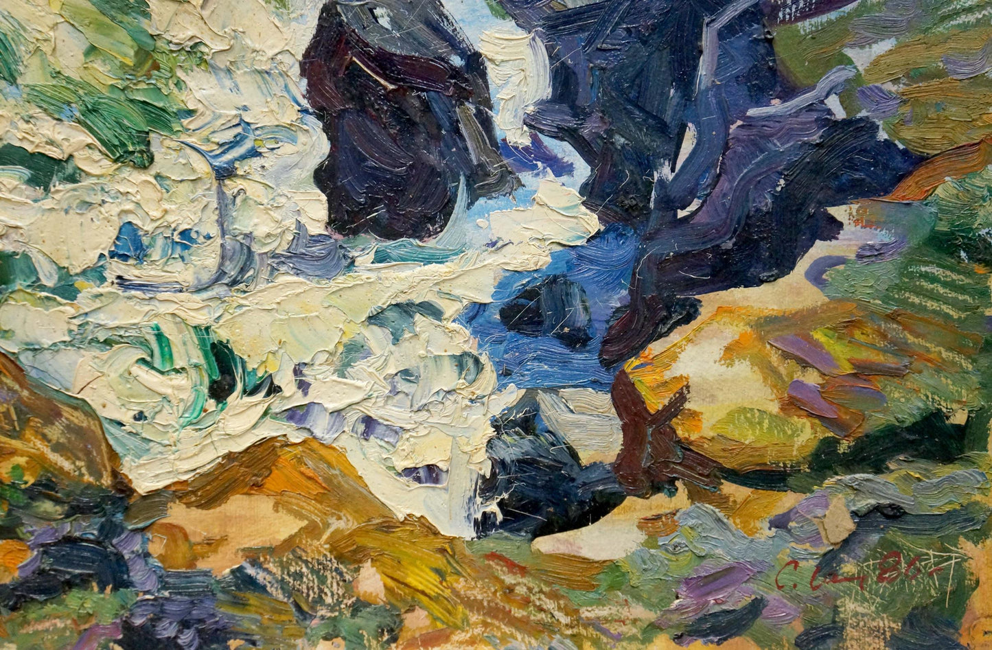 Impasto oil painting Sea Breeze by Shapovalov Sergey Gavrilovich