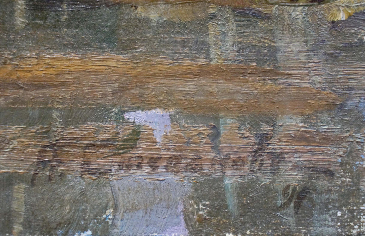 Textured oil painting Swamp in the forest by Stepanov A. S