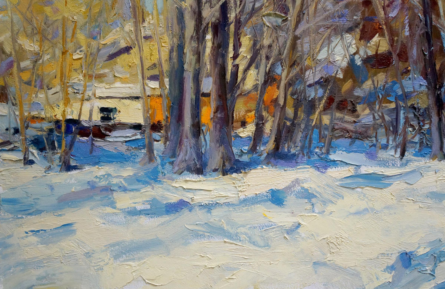 Oil painting Winter landscape by Cherednichenko Alexander Nikolaevich
