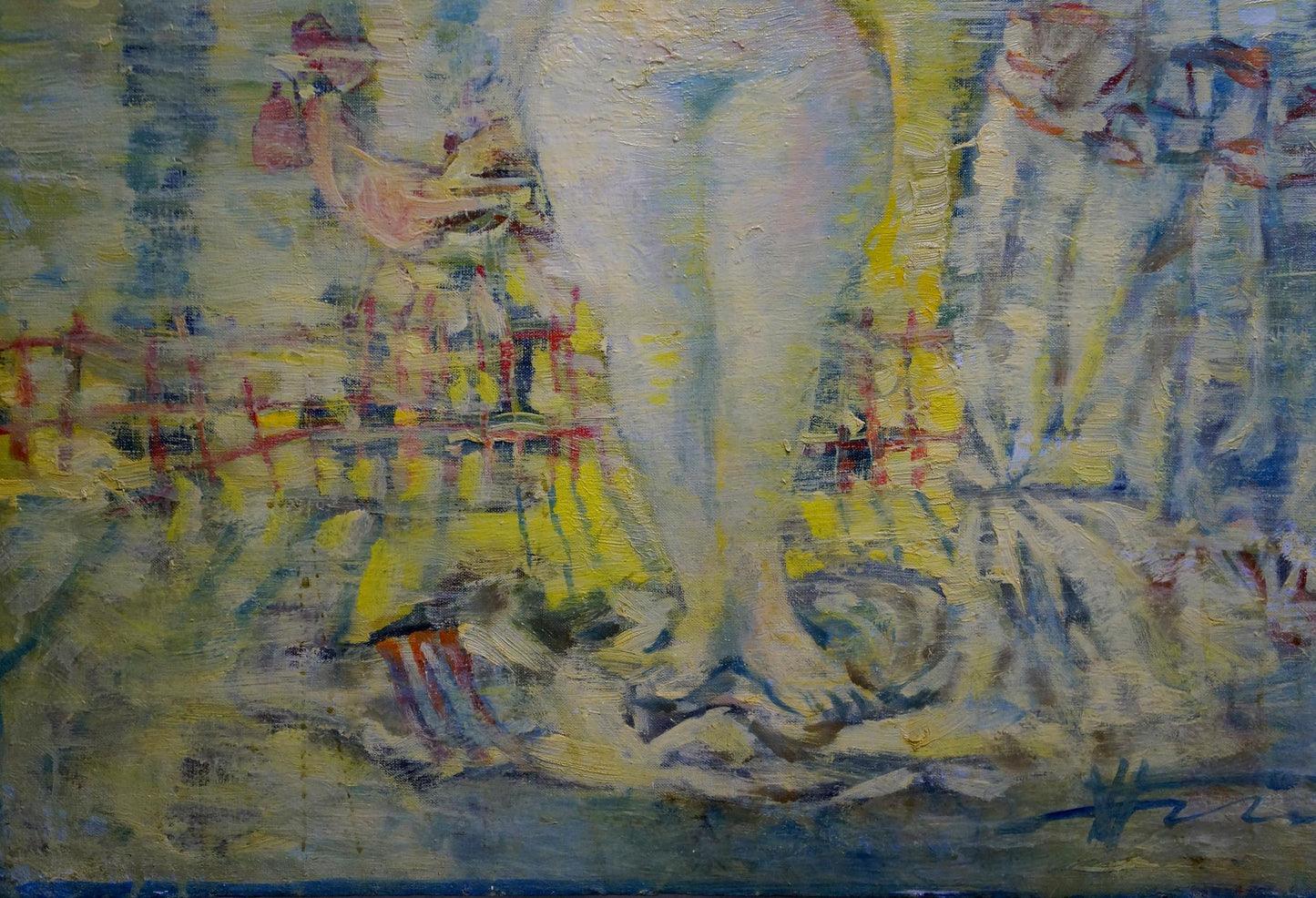 Abstract oil portrait of girl by Prokopenko Nikolay Nikolaevich