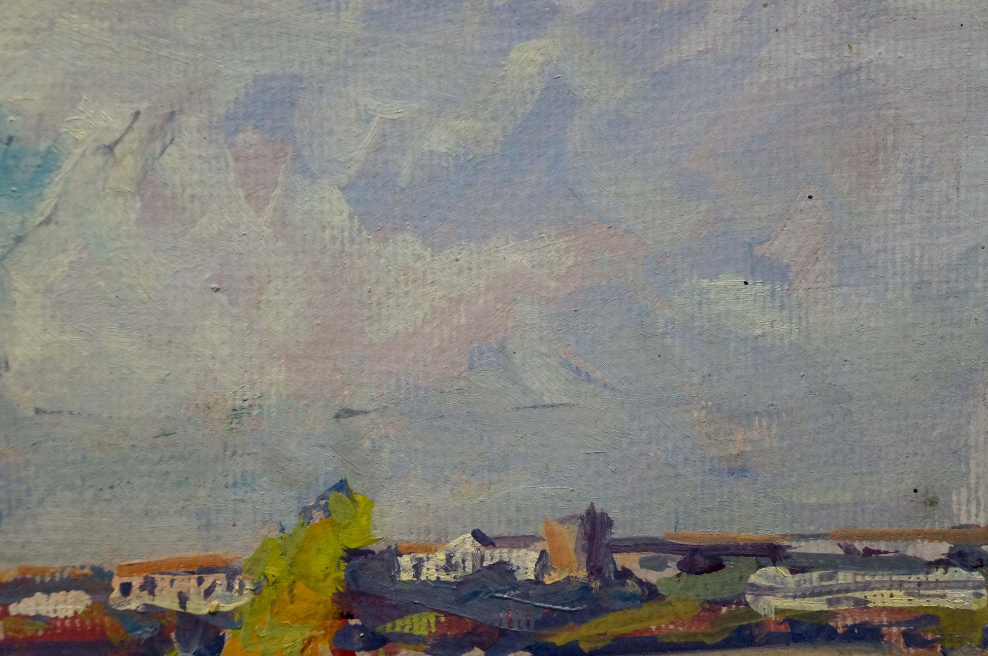 Impressionistic oil painting Golden autumn by Kolosovsky Georgy Sergeevich