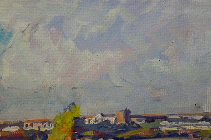 Impressionistic oil painting Golden autumn by Kolosovsky Georgy Sergeevich