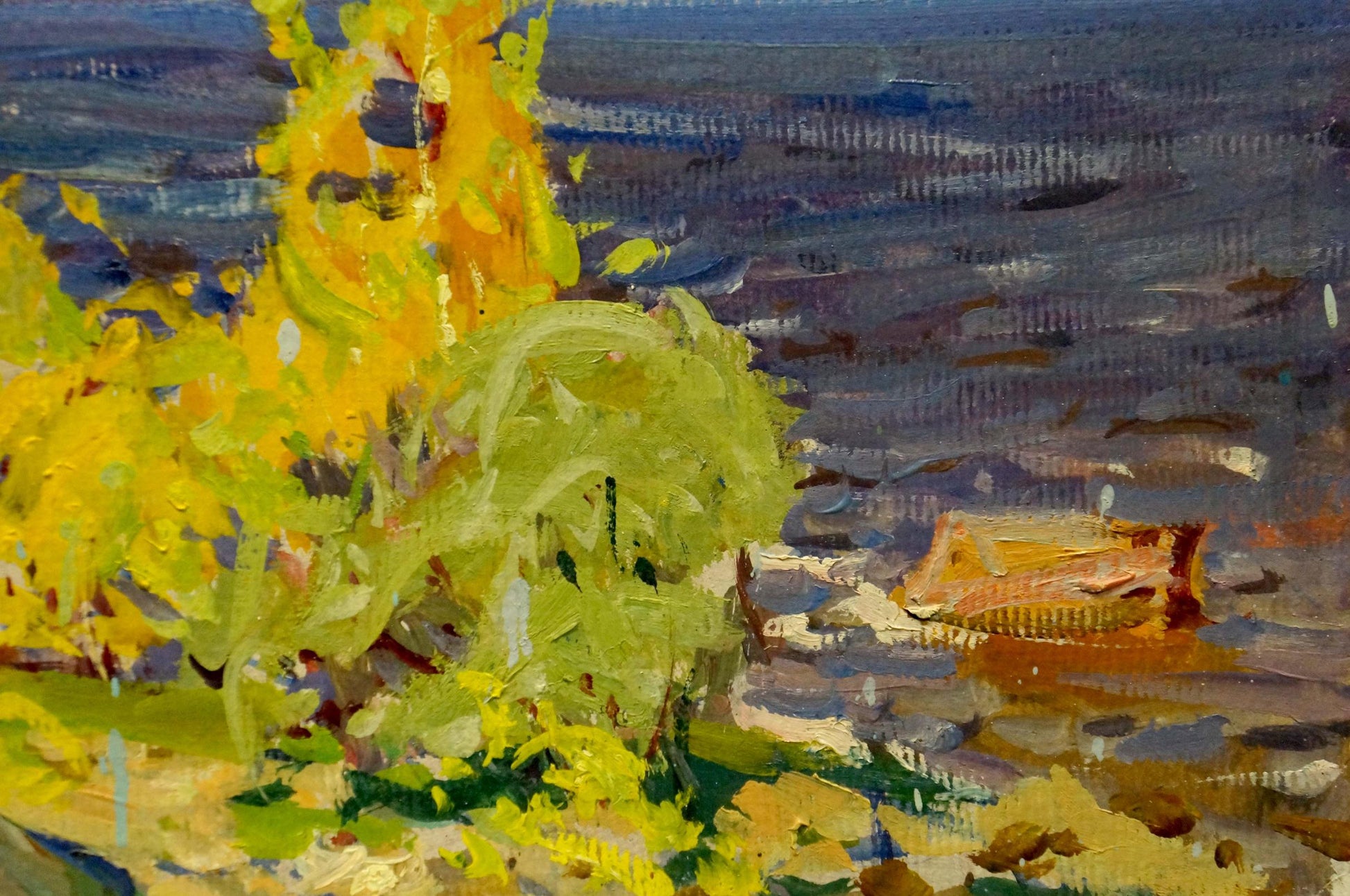Oil painting Golden Autumn by Kolosovsky Georgy Sergeevich