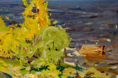 Oil painting Golden Autumn by Kolosovsky Georgy Sergeevich