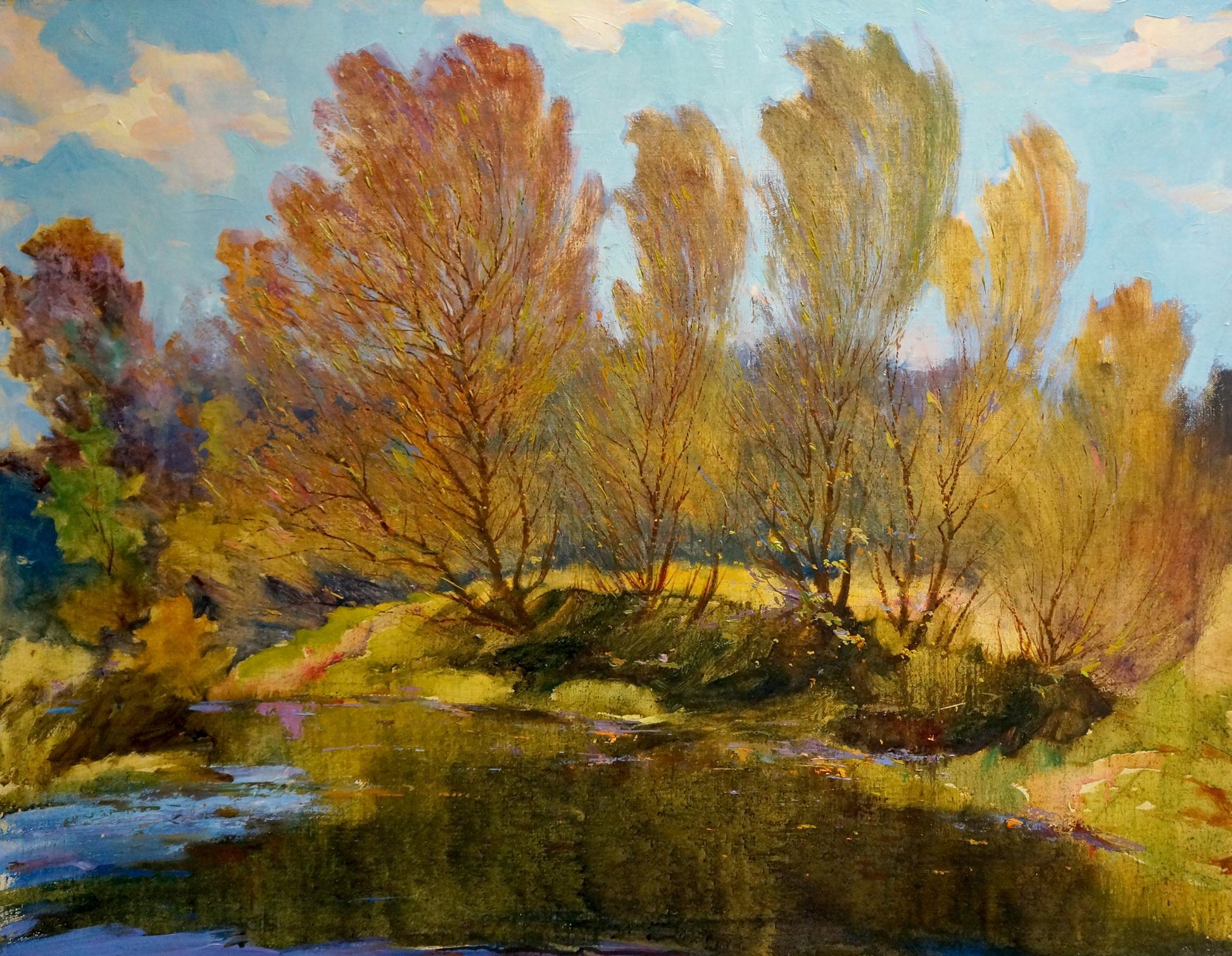 Oil painting of autumn landscape by Maltsev Nikolay Alexandrovich