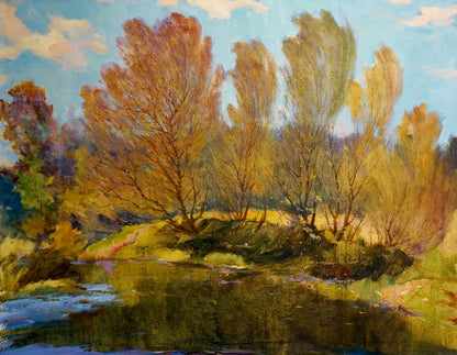 Oil painting of autumn landscape by Maltsev Nikolay Alexandrovich