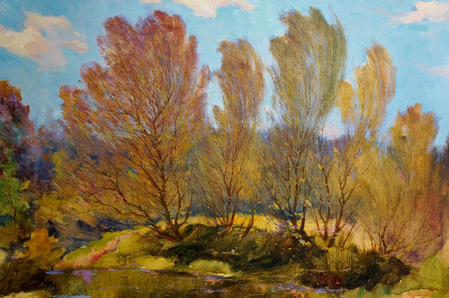 Autumn landscape oil painting by Maltsev Nikolay Alexandrovich