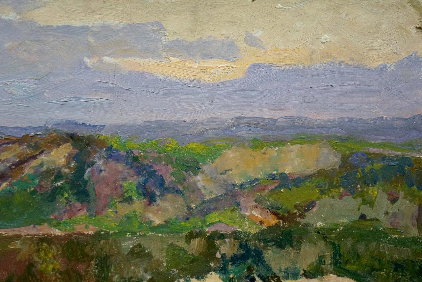 Oil painting Sunset by the River by Kalatsyuk Yakov Alekseevich