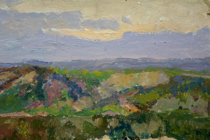 Oil painting Sunset by the River by Kalatsyuk Yakov Alekseevich