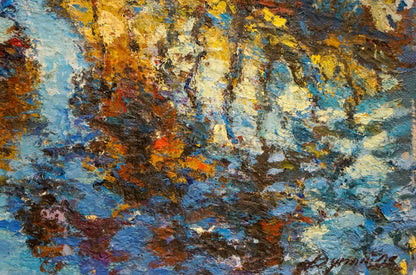 Abstract Mirror Landscape oil painting by Dupliy Sergey Alexandrovich
