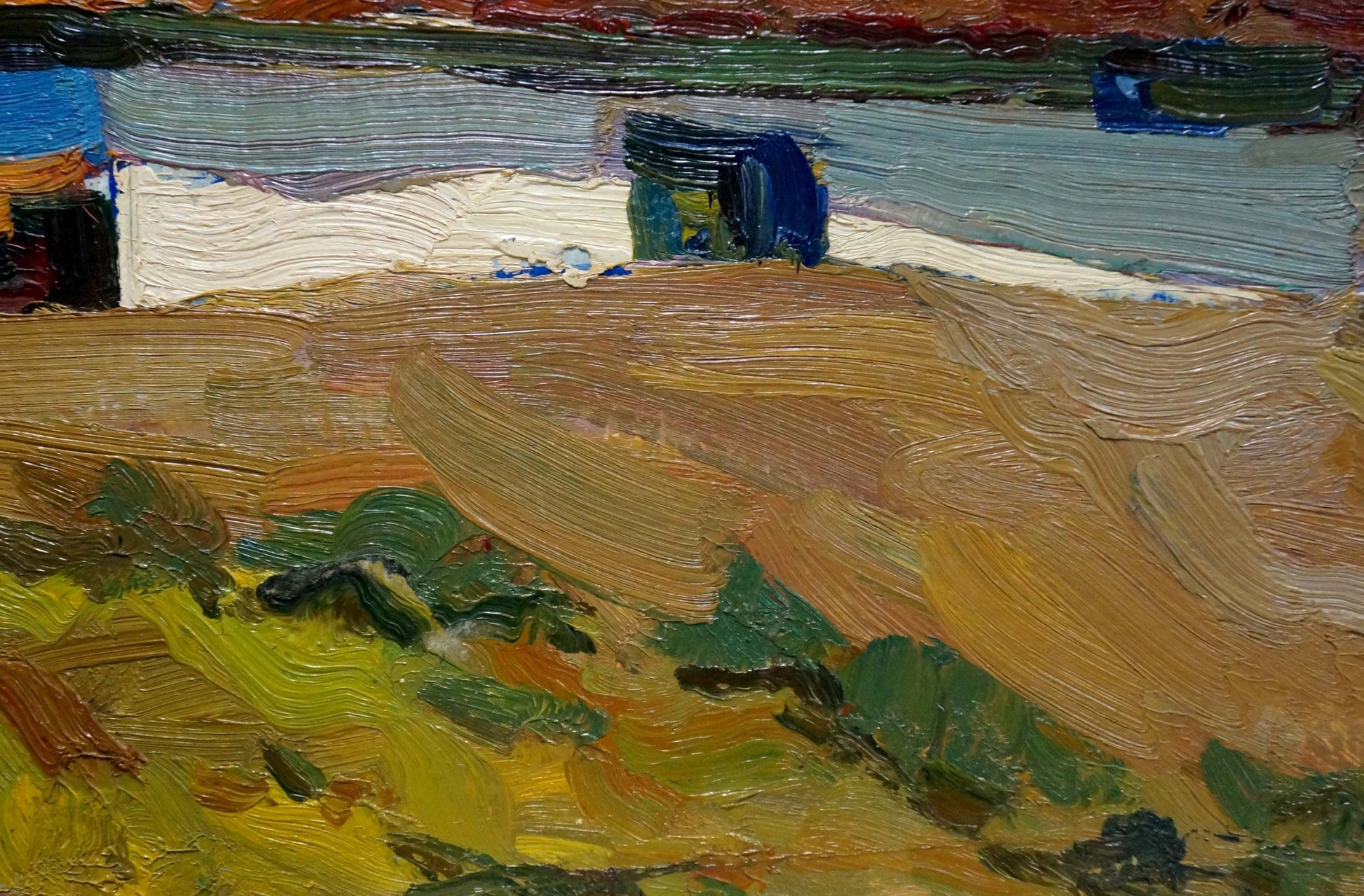 Oil painting New World by Gavrilyuk Nikolay Stepanovich, textured landscape