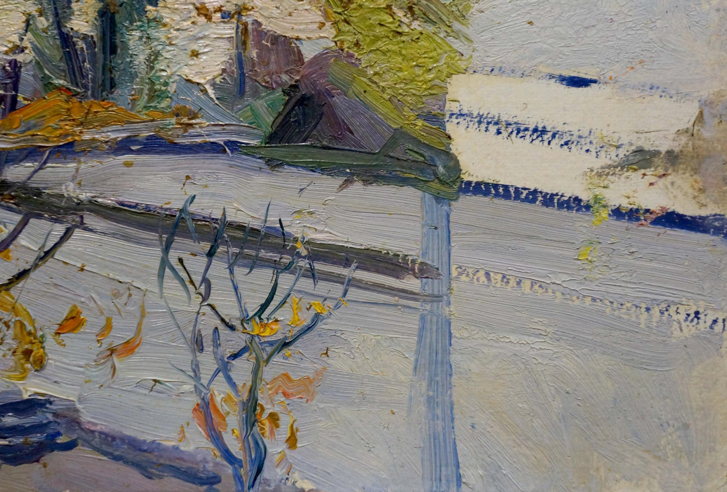 Oil painting of stylized tree by Gantman Moses Faybovich