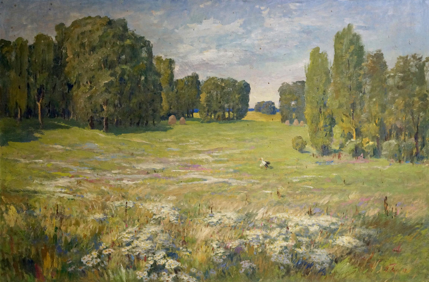 Oil painting Nature Lapin Victor Ivanovich
