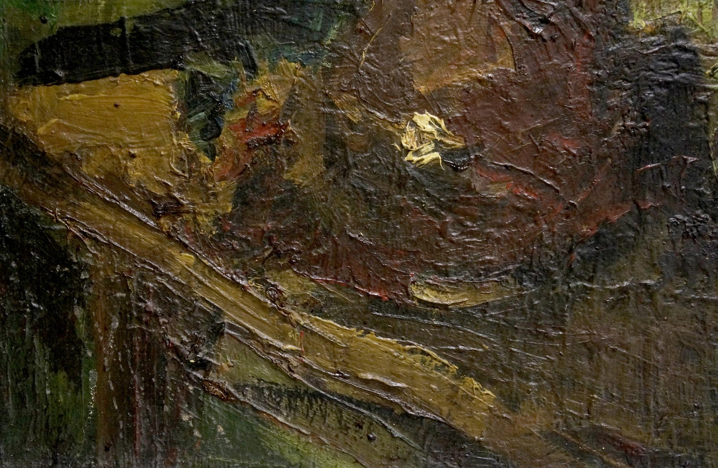 Textured impasto oil painting of red and white roses by Dupliy Sergey Alexandrovich