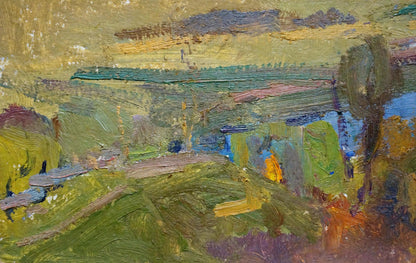 Impressionistic oil painting Place to rest by Gantman Moses Faybovich