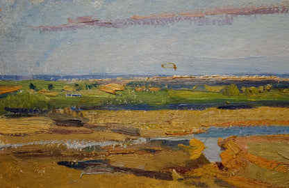 Oil painting Place to Rest by Gantman Moses Faybovich serene landscape