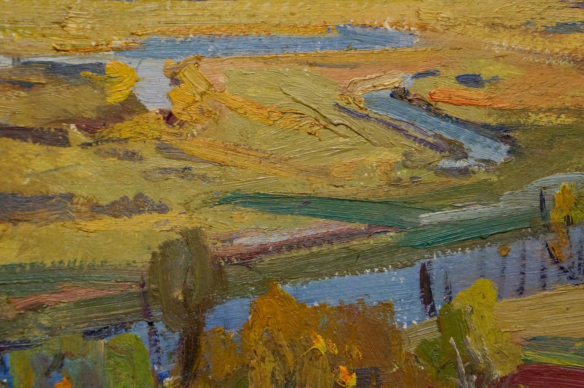 Impressionistic oil painting Place to Rest by Gantman Moses Faybovich