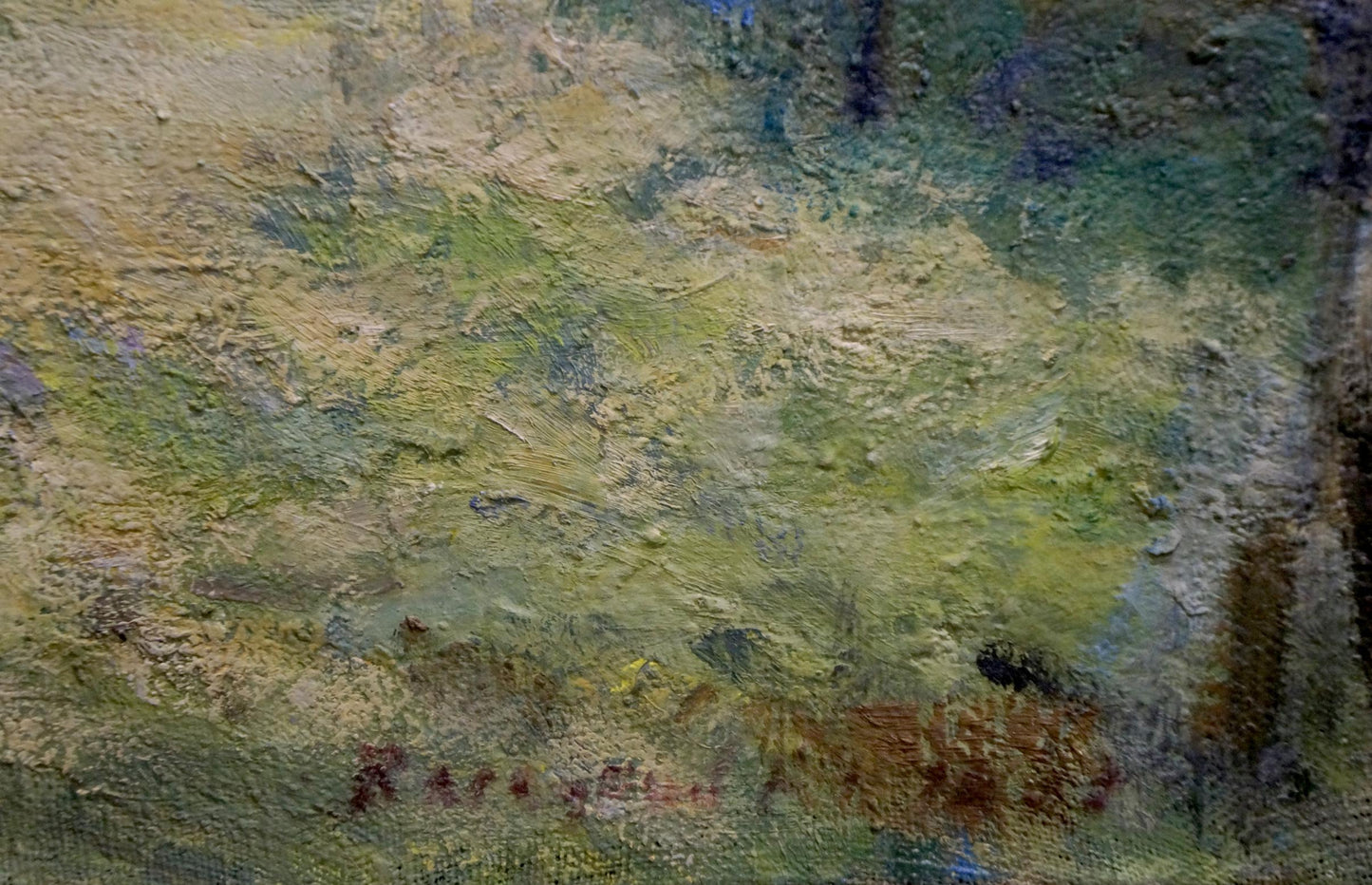 Textured impasto oil painting by Zaretsky Victor Ivanovich in earthy tones