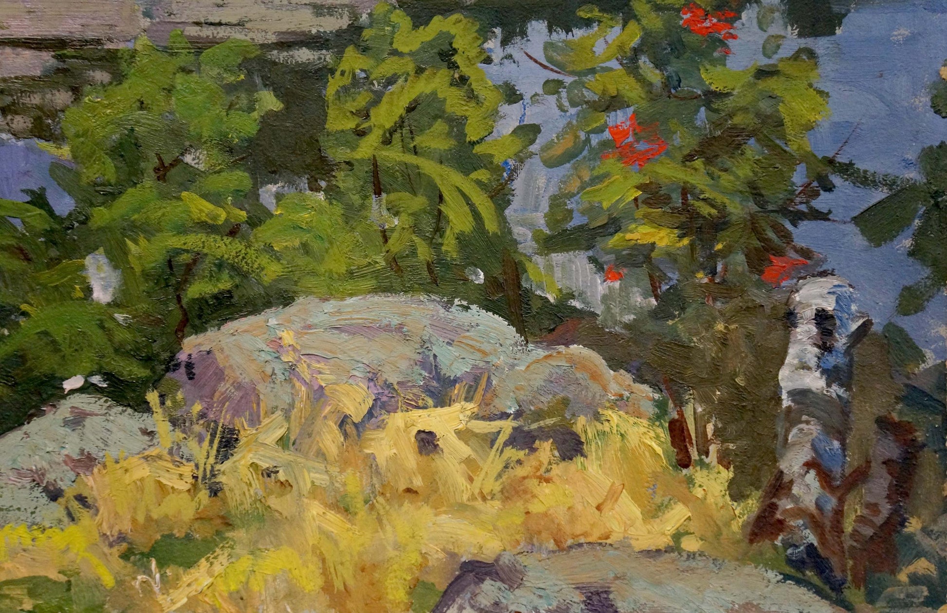 Oil painting of manor staircase by Korostelev Vladimir Alexandrovich