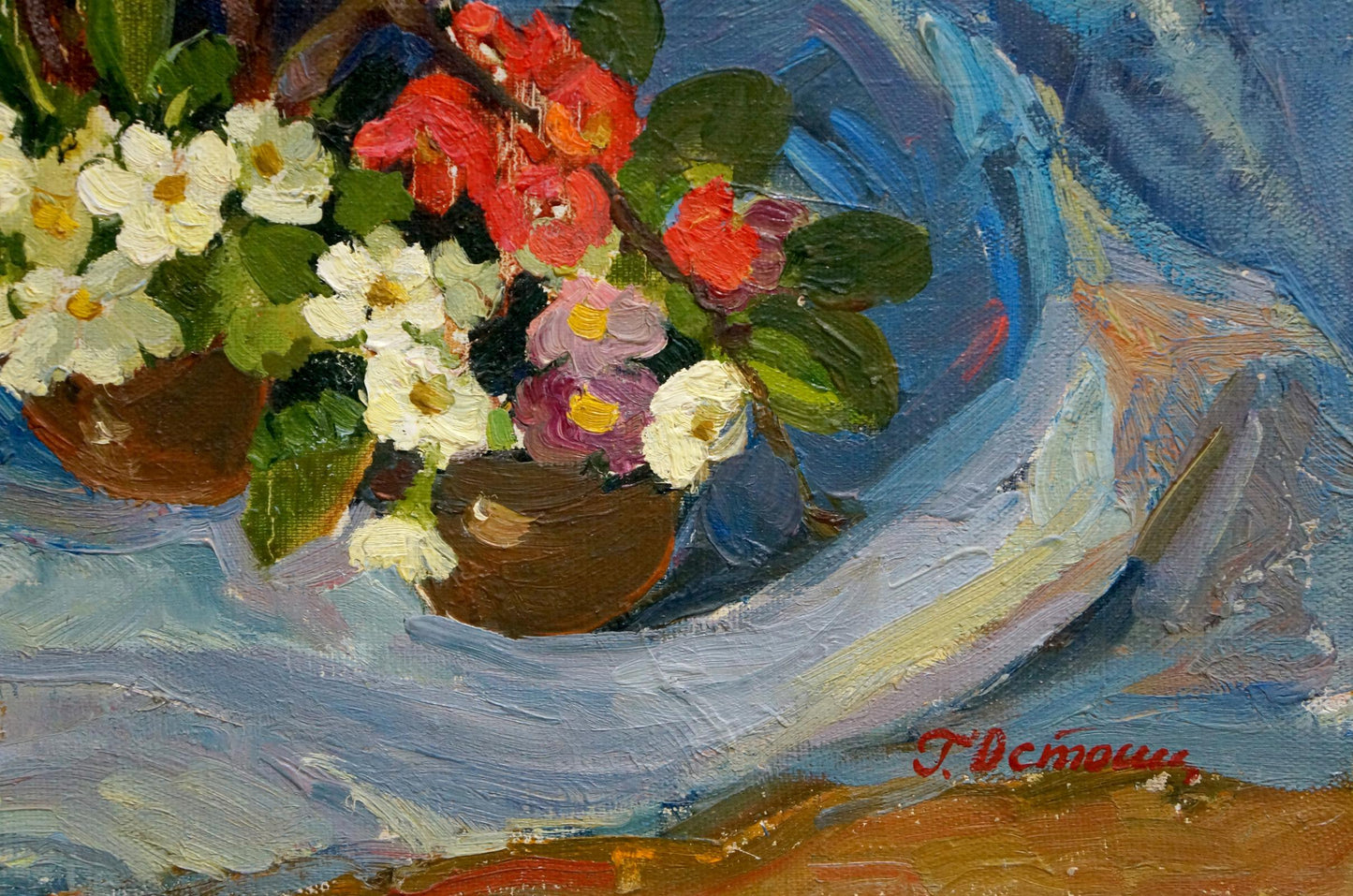 Oil painting Autumn flowers by Ostanniy Galina Afanasevna