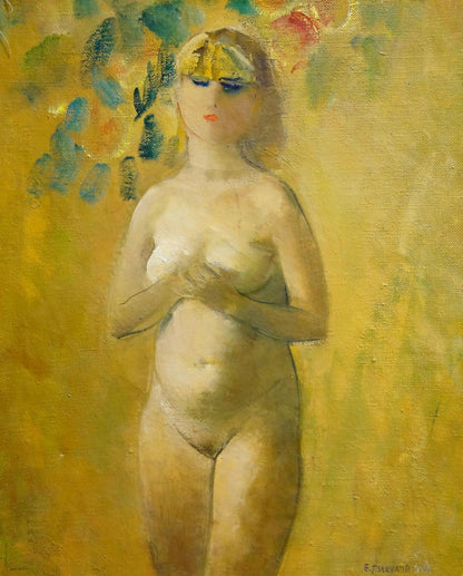 Oil painting portrait of female figure by Tolkunov Egor Egorovich