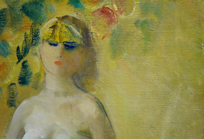 Oil painting portrait of figure blonde woman by Tolkunov Egor Egorovich