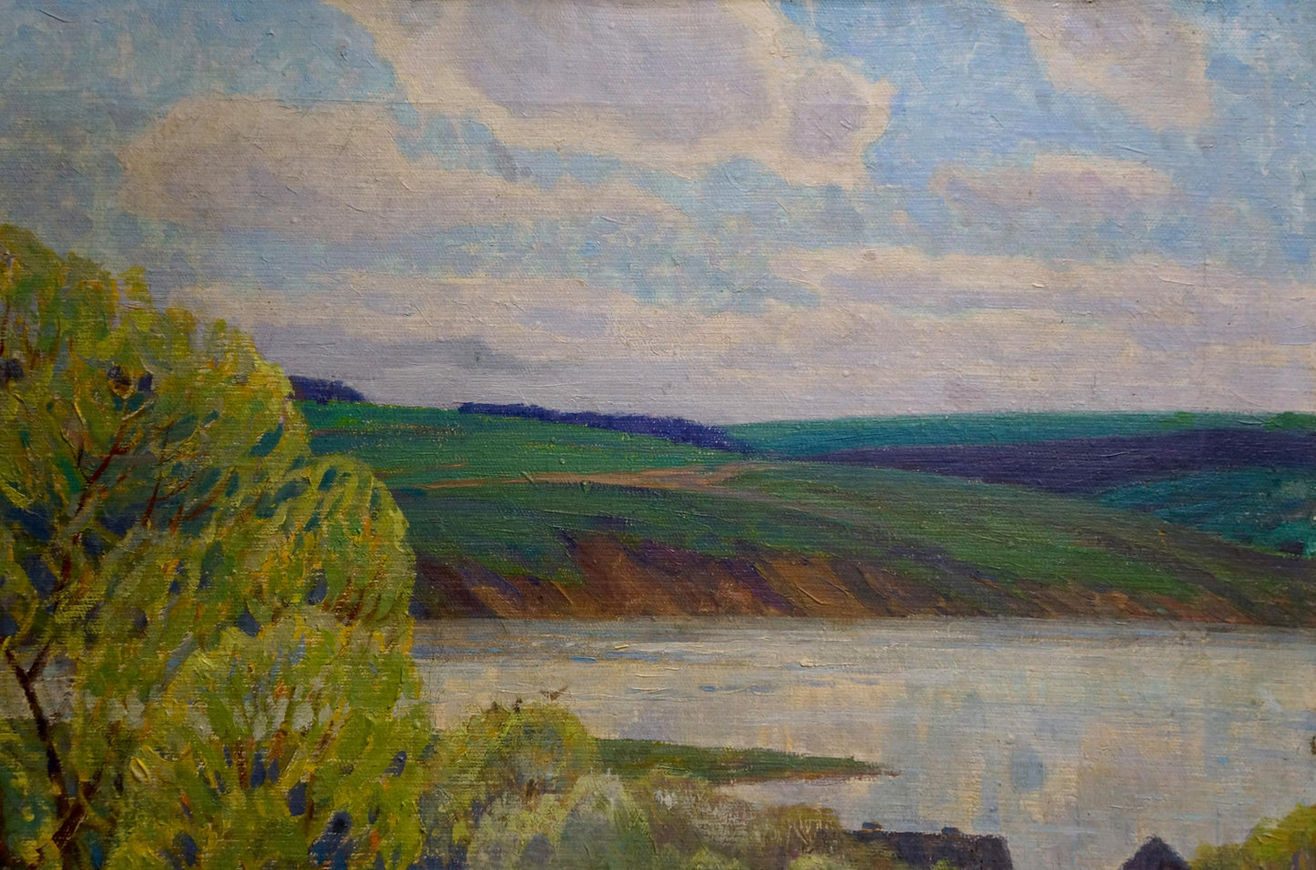 Serene impressionistic oil painting Spring Zlyden by Yuri Fedorovich