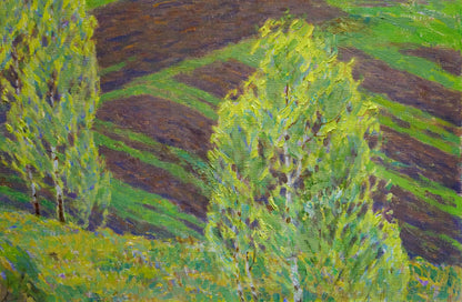 Vibrant impressionist oil painting Spring Zlyden by Yuri Fedorovich
