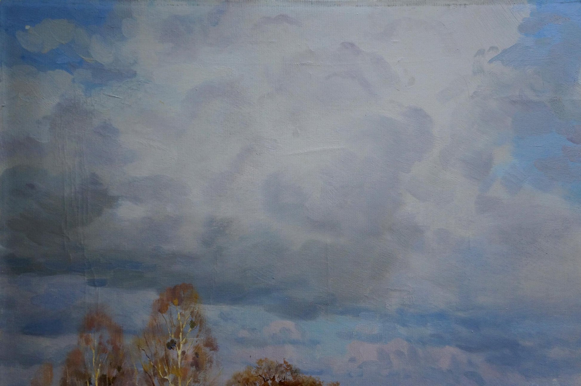 Oil painting of winter landscape by Litovchenko Boris Alexandrovich
