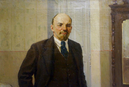 Oil painting portrait of Lenin by Savin Victor Markiyanovich