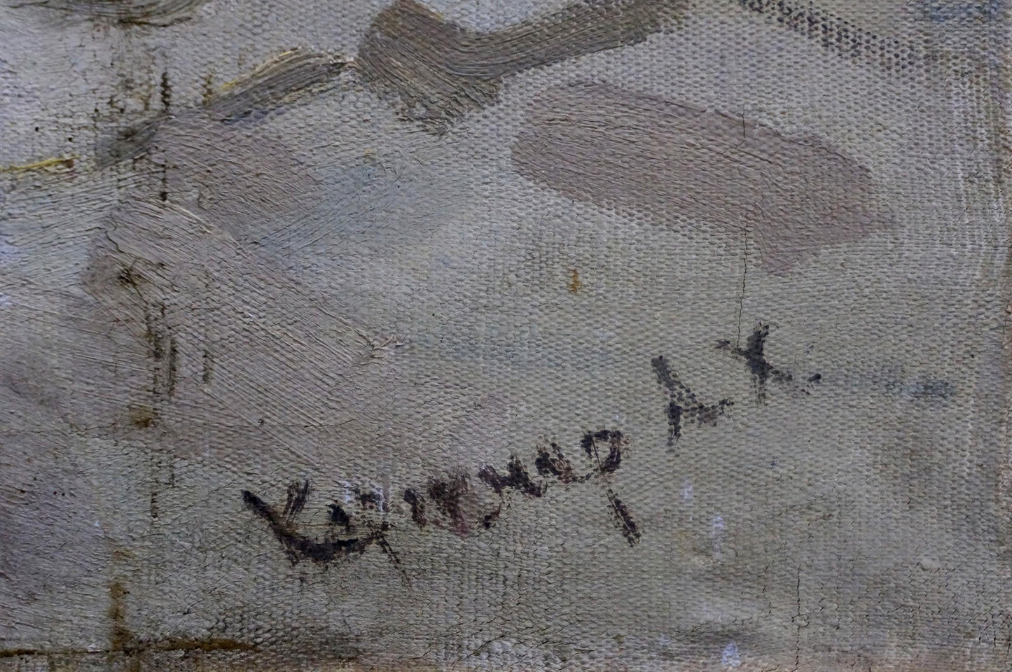 Signature k. oil painting table decoration still life by Alexander Kerzhner