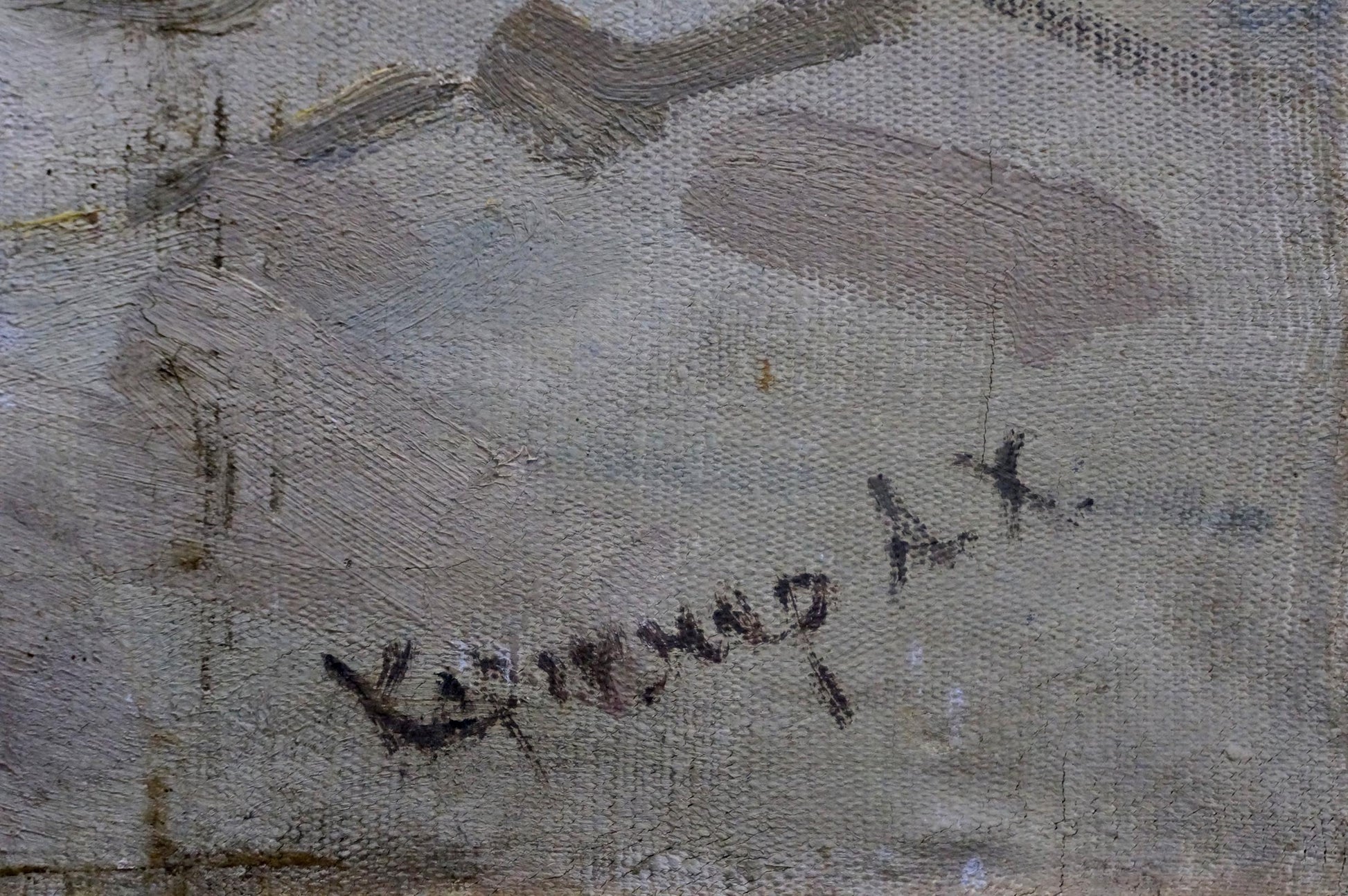 Signature k. oil painting table decoration still life by Alexander Kerzhner