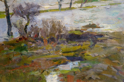 Impressionistic oil landscape painting by Zakharov Fedor Zakharovich