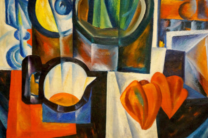 Vibrant abstract oil painting Still life by Kakichev Yuri Petrovich