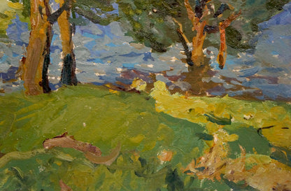 Impressionistic oil painting Windy day by Gaiduk Viktor Kirillovich