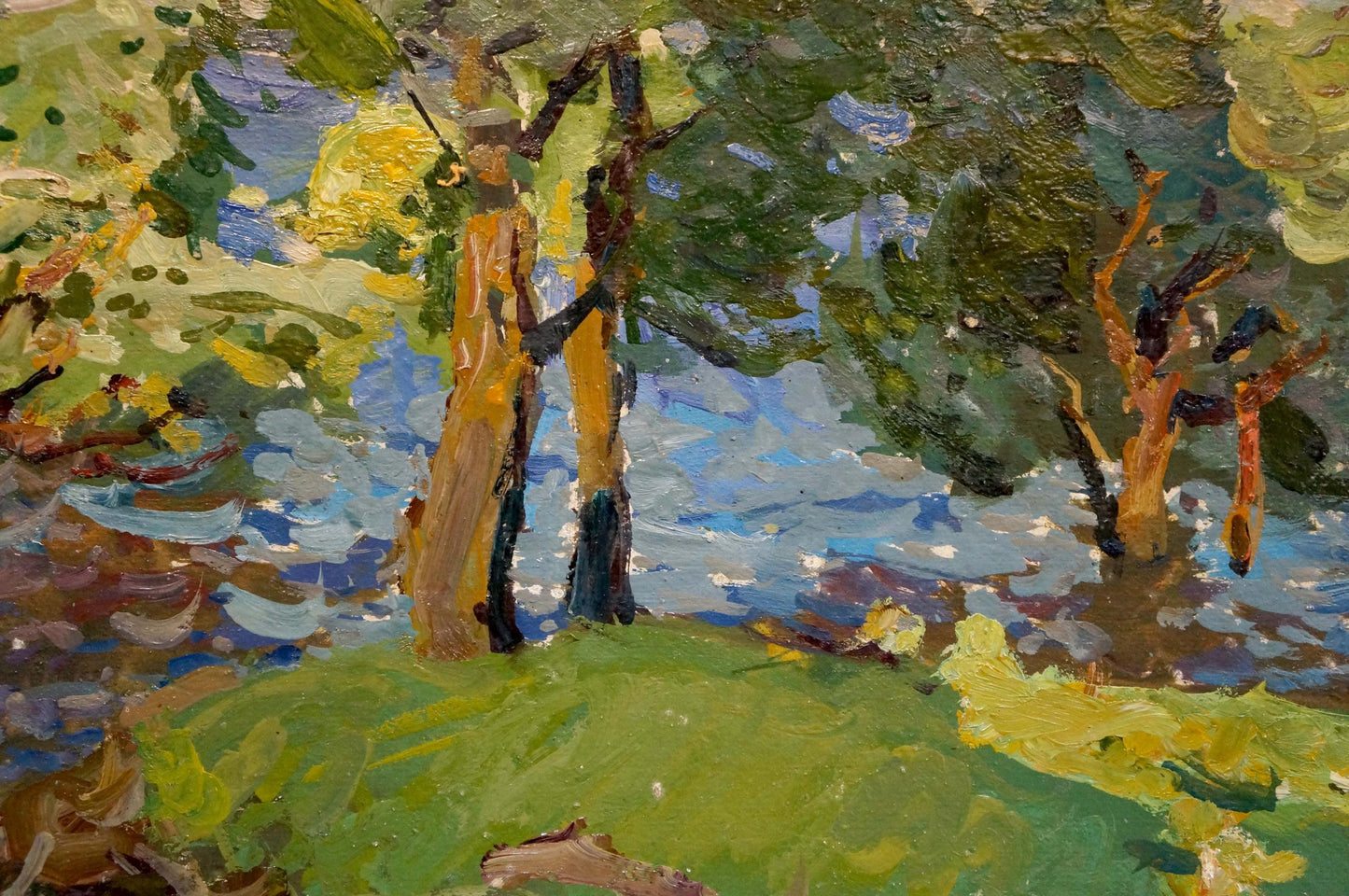 Impressionistic oil painting Windy day by Gaiduk Viktor Kirillovich