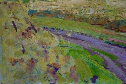 Oil painting Fields by Kolosovsky Georgy Sergeevich impressionistic landscape