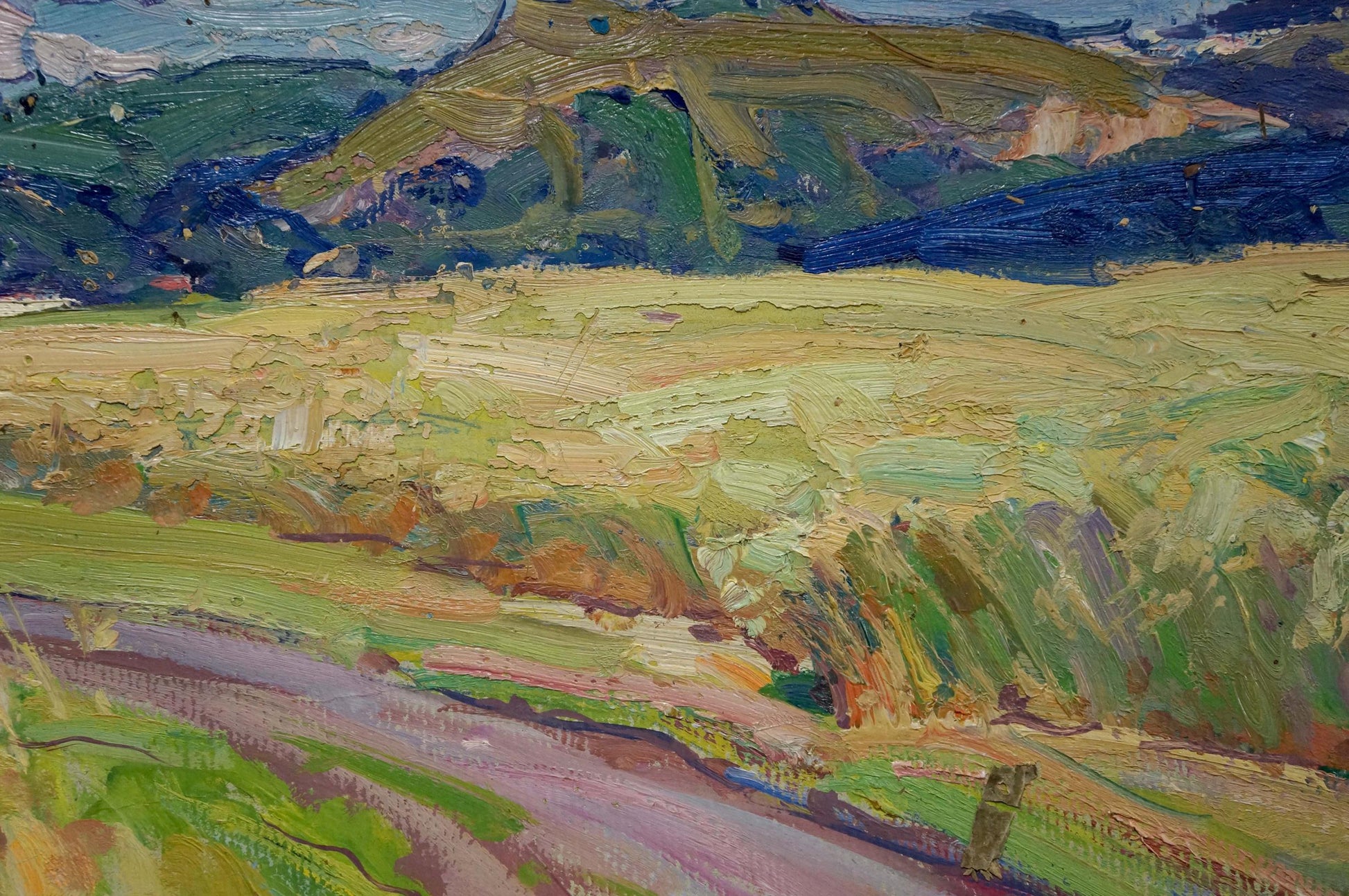 Impasto oil painting Fields by Kolosovsky Georgy Sergeevich