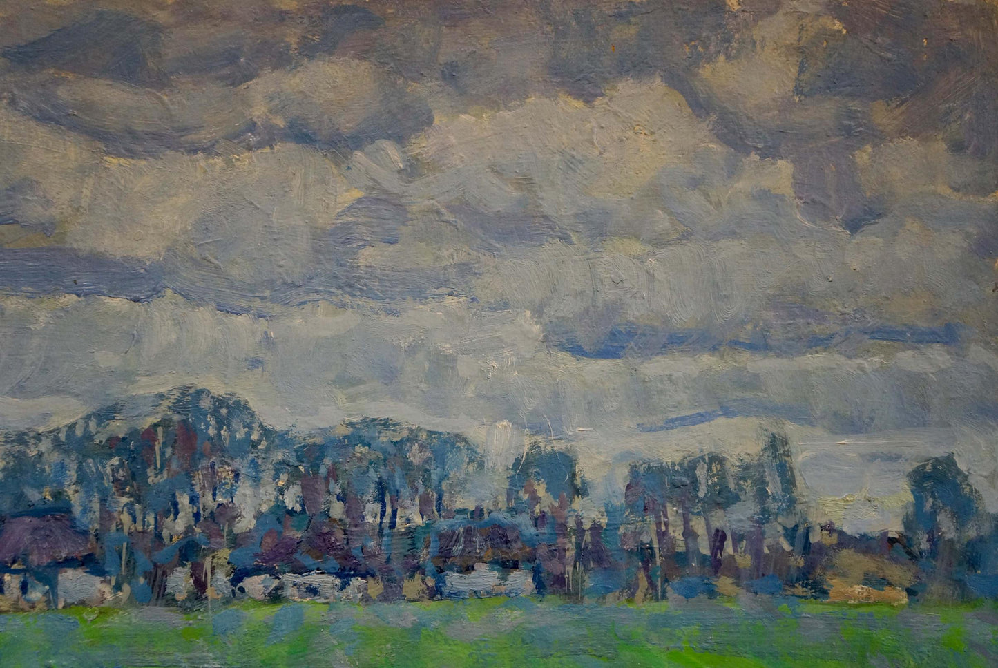 Oil painting Sun ray by Kolosovsky Georgy Sergeevich, impressionistic landscape