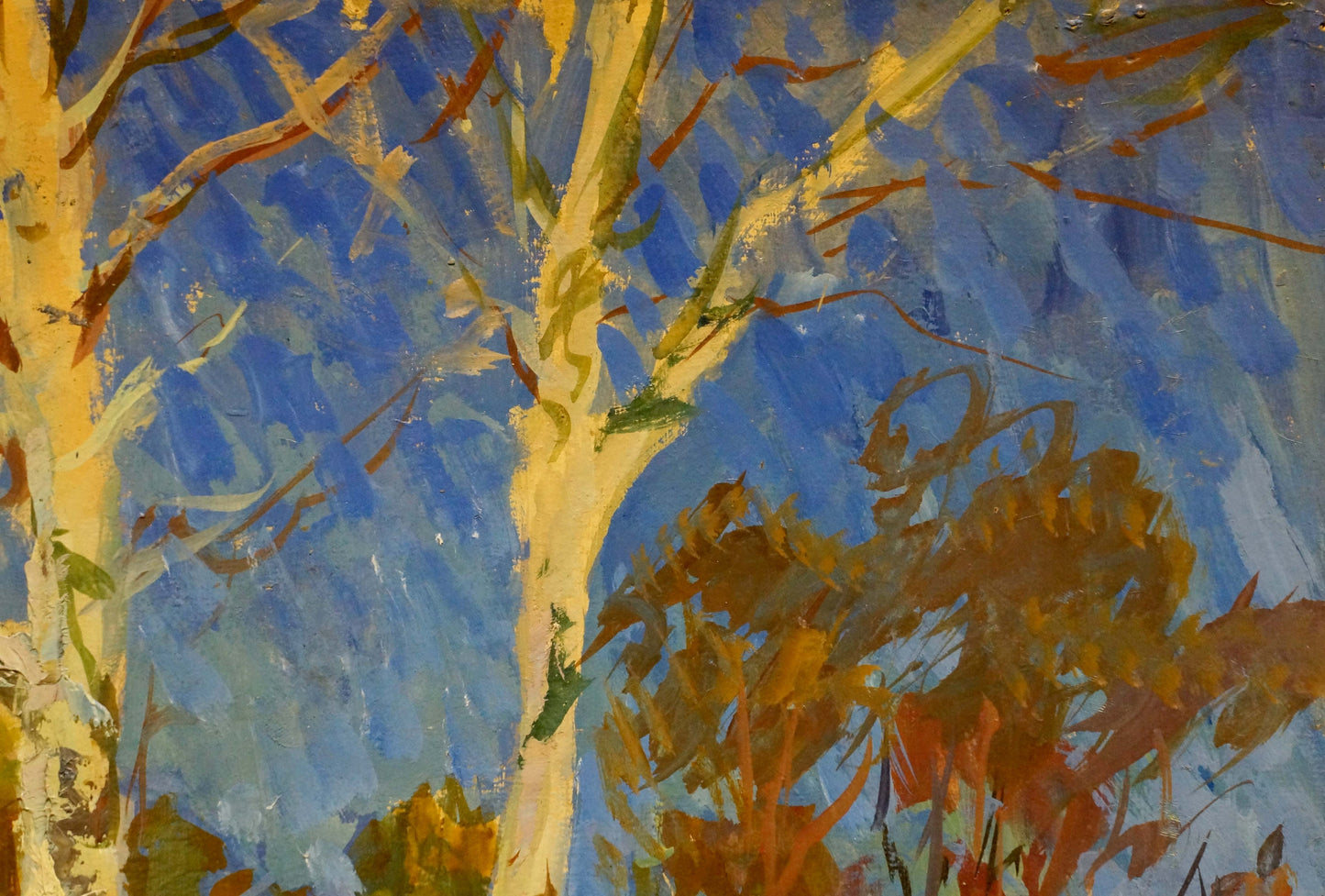 Vibrant impressionist oil painting In the Woods by Kolosovsky Georgy Sergeevich