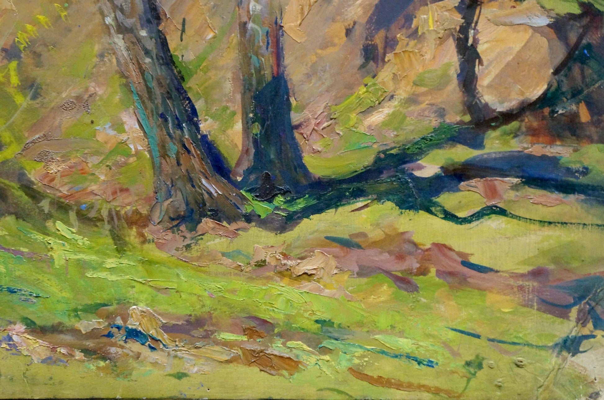 Impressionistic oil painting In the Woods by Kolosovsky Georgy Sergeevich