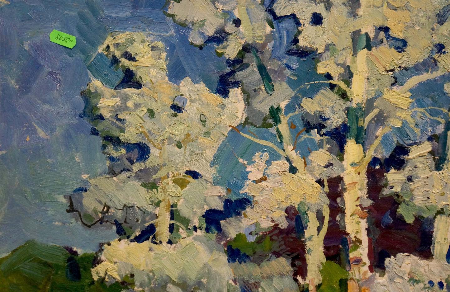 Oil painting The trees have blossomed by Kolosovsky Georgy Sergeevich