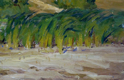 Oil painting landscape with river by Kolosovsky Georgy Sergeevich