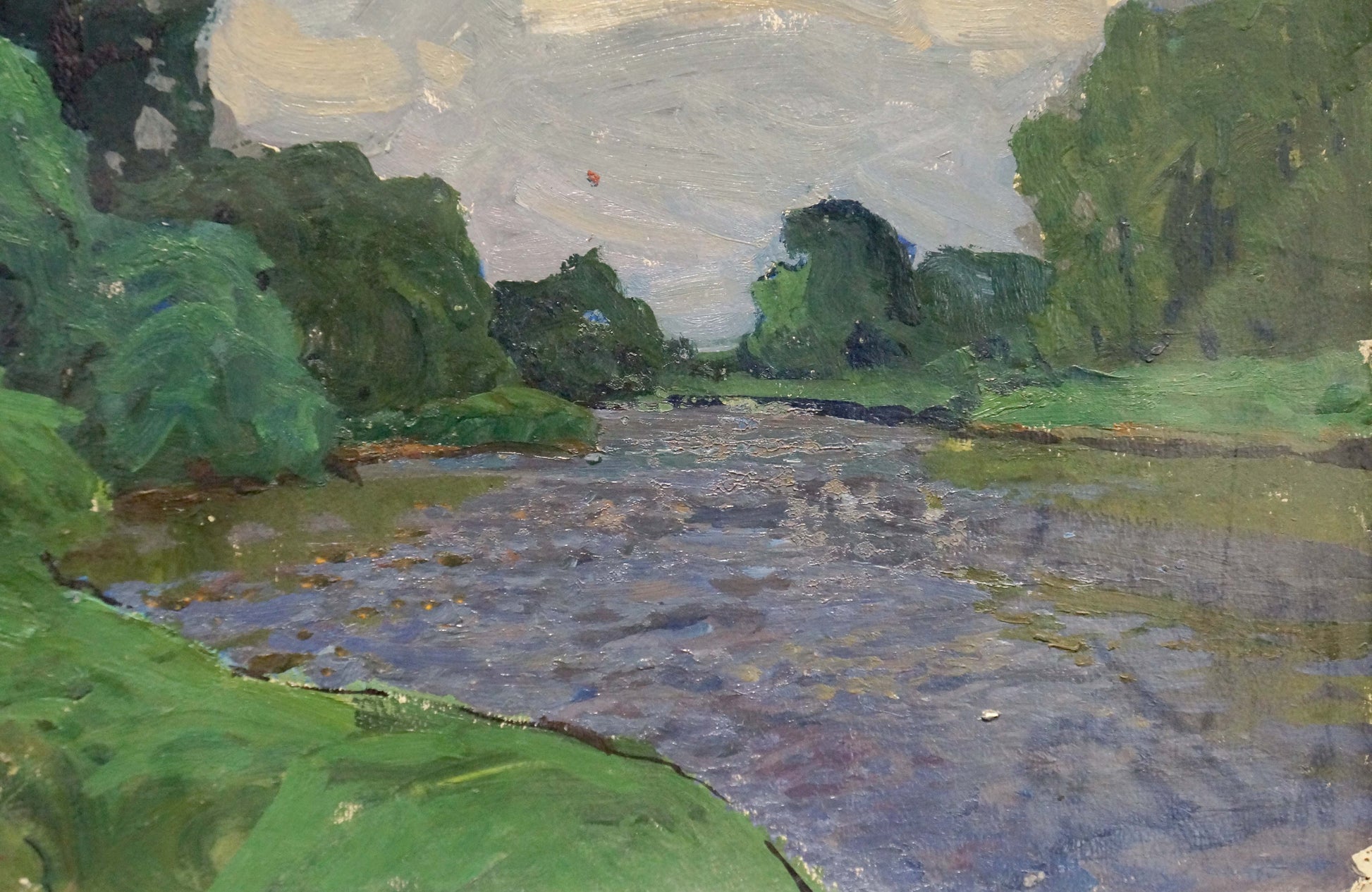Serene impressionistic oil painting by Fomin Anatoly Nikiforovich