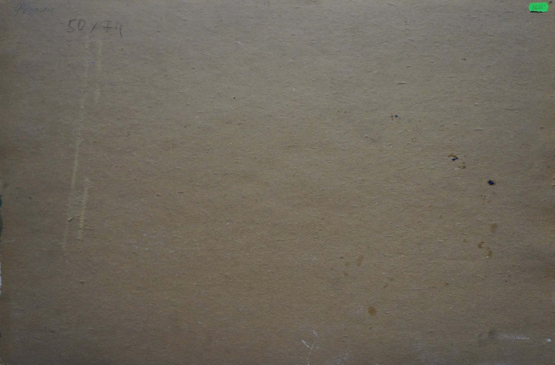 Back of Oil painting Daylight by Fomin Anatoly Nikiforovich on beige textured canvas