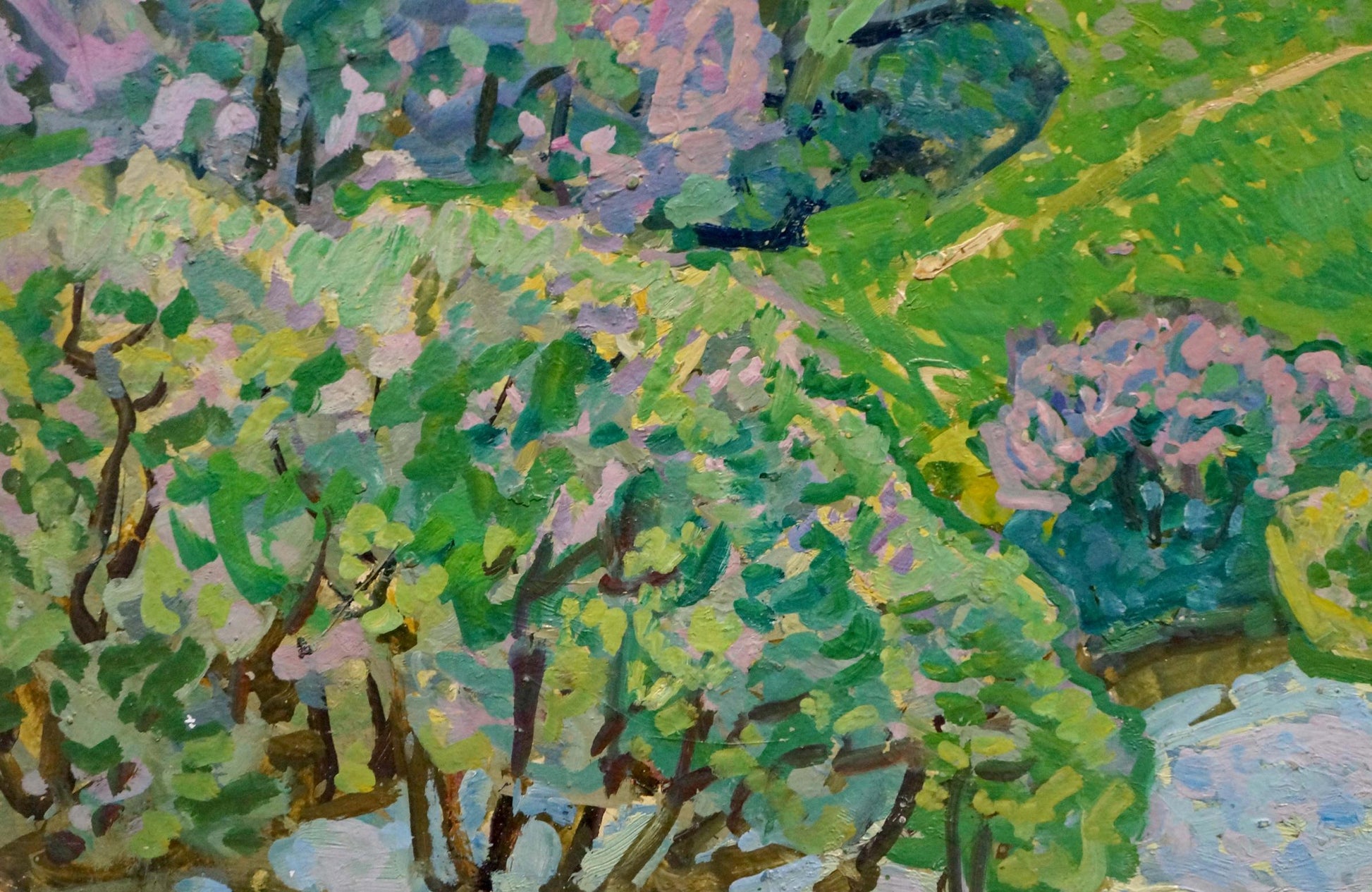 Vibrant impressionist oil painting Warm morning by Gaiduk Viktor Kirillovich